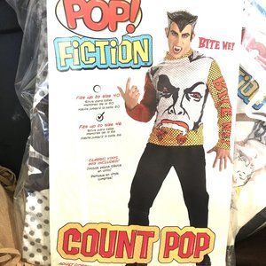 Dracula Pop Fiction Adult CostumeDisguise NWT Vtg